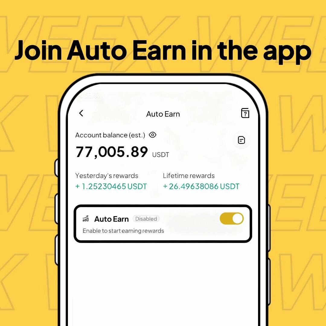 What Is WEEX Auto Earn? 2026 Guide to Flexible USDT Passive Income